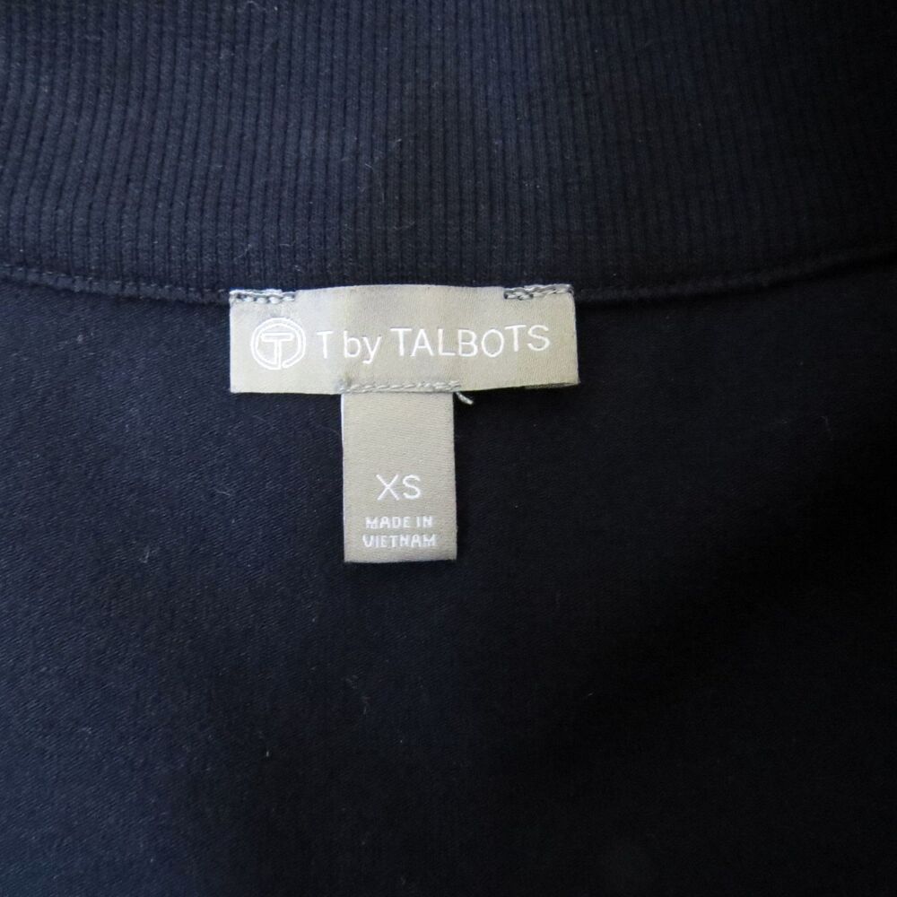 Talbots Women's Everyday Yoga Jacket Navy Blue XS EUC - Picture 8 of 9